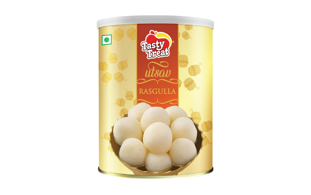 Tasty Treat Utsav Rasgulla    Tin  1 kilogram